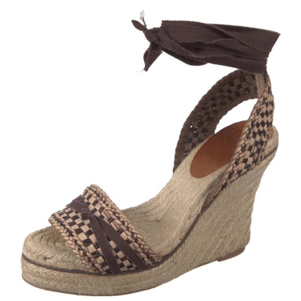 Kate Spade Leather Printed Espadrilles size 7/8